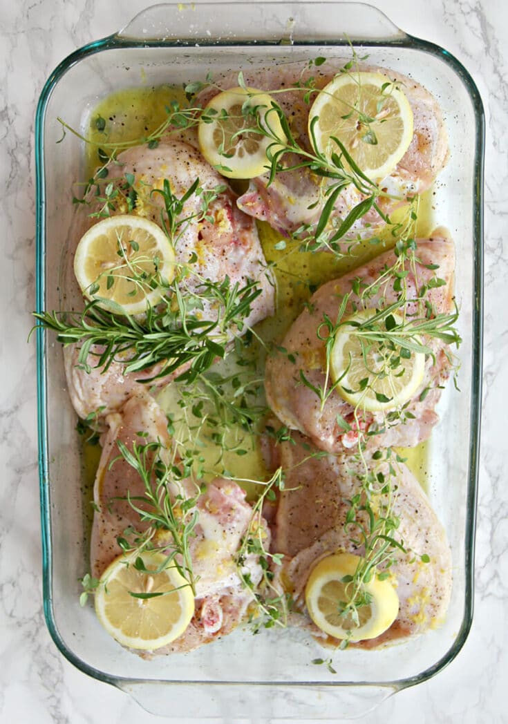 Rosemary Lemon Chicken Roast Chicken with Fresh Herbs