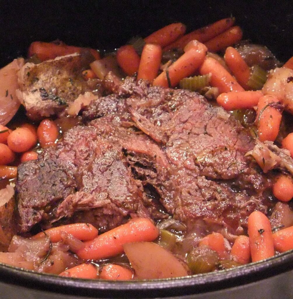 Pot Roast with vegetables in a classic sauce--it's an easy, one-pot meal and comfort food at its best!