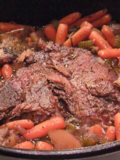 Pot Roast with vegetables in a classic sauce--it's an easy, one-pot meal and comfort food at its best!