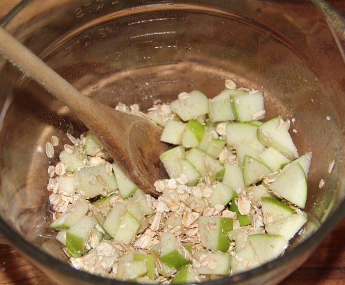 Microwave Apple Cinnamon Oatmeal