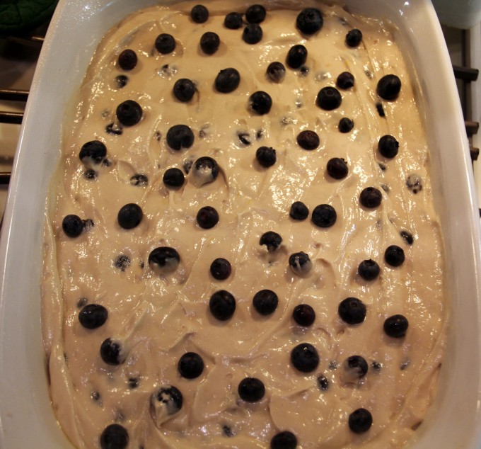 Blueberry breakfast cake made with fresh blueberries and super moist from buttermilk. It's quick and easy!