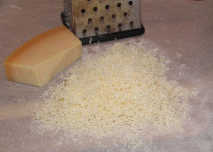 Grated Parmiggiano-Reggiano cheese.