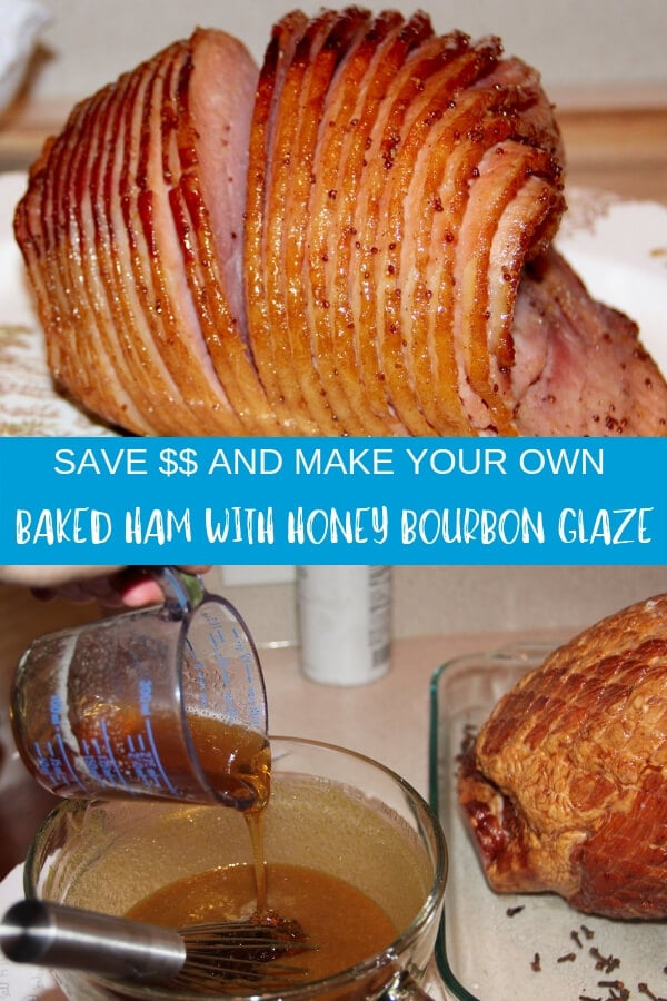 This baked ham recipe features a honey and brown sugar glaze with bourbon and orange juice—better than store-bought and half the price!