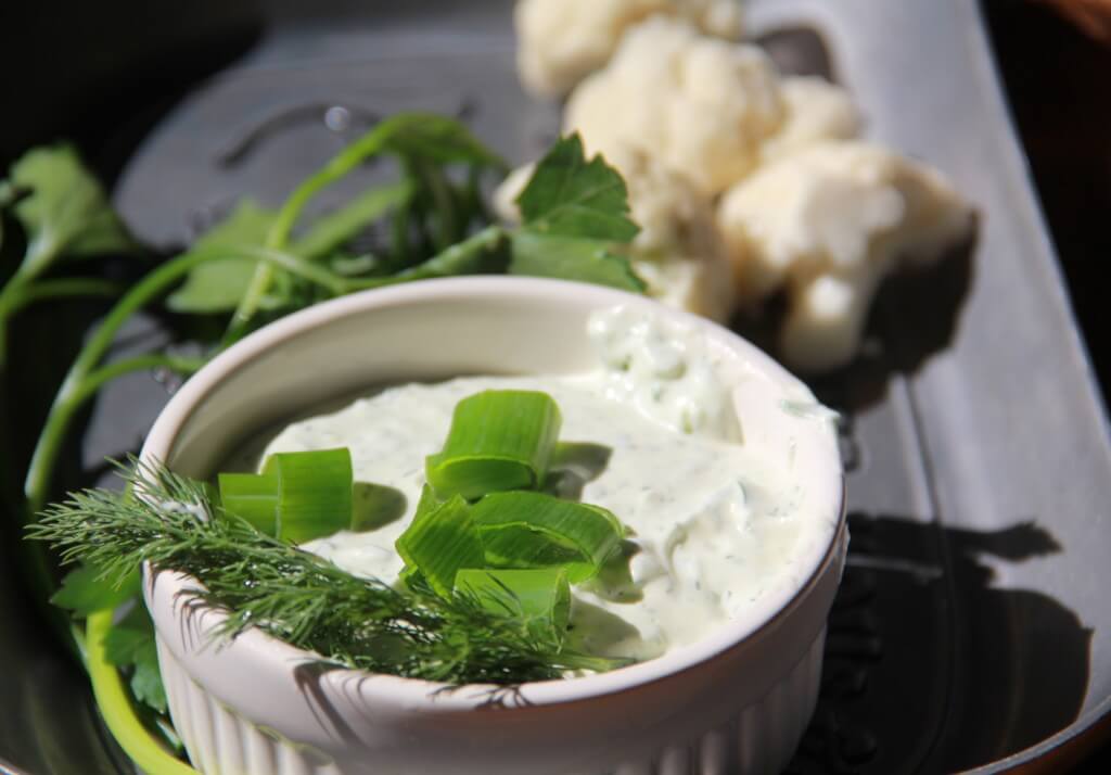 A creamy, tangy dip that's filled with fresh spring flavors such as dill and tarragon.