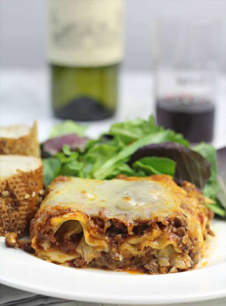 Lasagna without Ricotta Made with Asiago Cheese Sauce