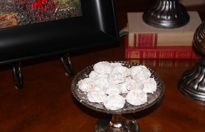 Mexican Wedding Cookies on plate