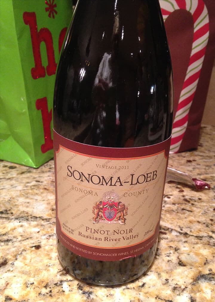 A bottle of wine to enjoy during Atlanta snow storm 2014.