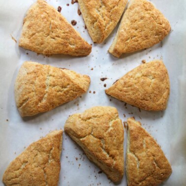 Cream scones are butter-rich and slightly sweet, a lovely vessel for your favorite jam--breakfast, afternoon snack, or anything in between!