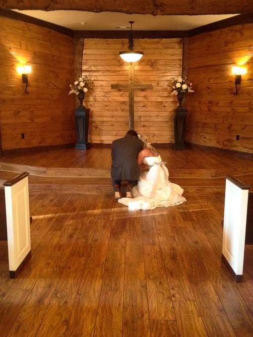 First prayer as husband and wife