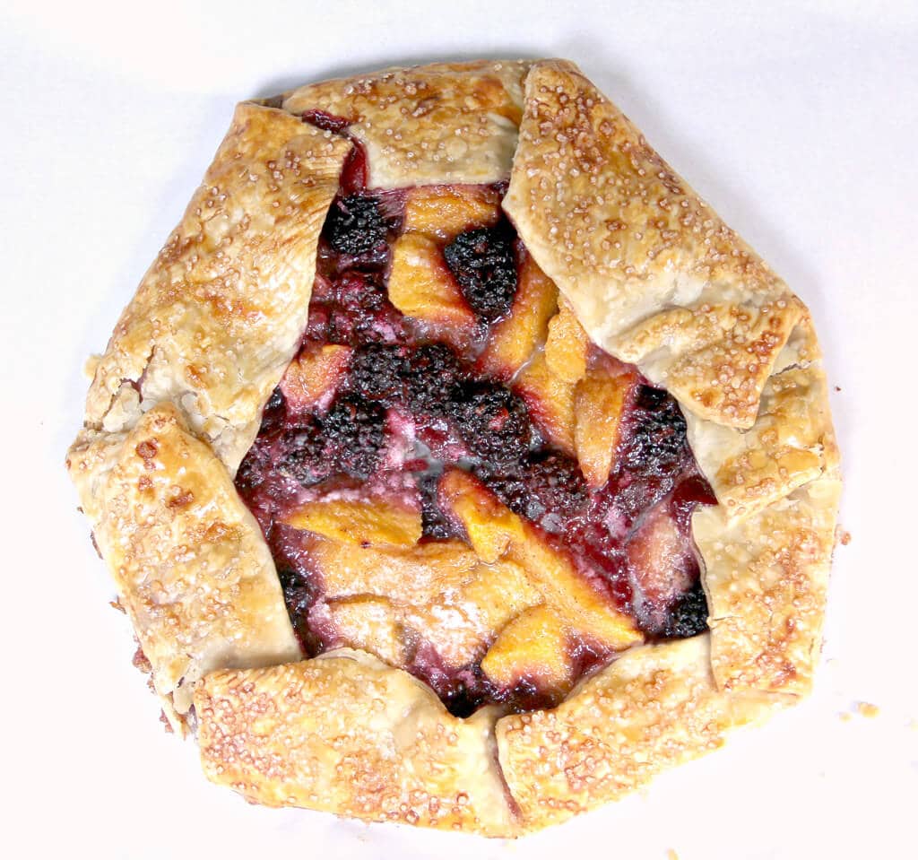 Peach and Blackberry Galette