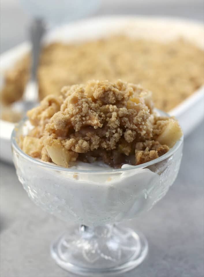 Apple Crisp Without Oats - Brown Sugar Streusel Topping