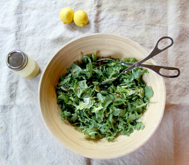 Green Salad with Arugula and Fresh Herbs