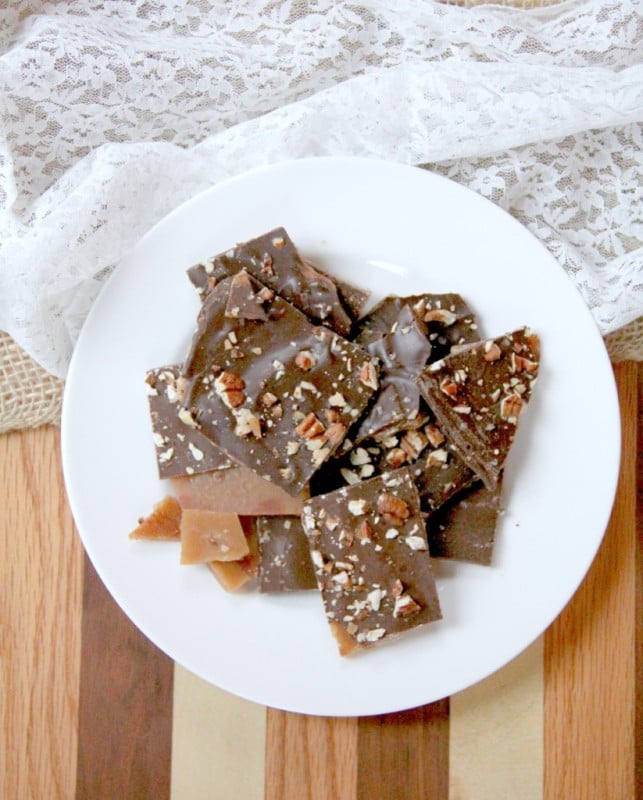 This easy Butter Toffee recipe is better than store bought and makes a great holiday food gift!