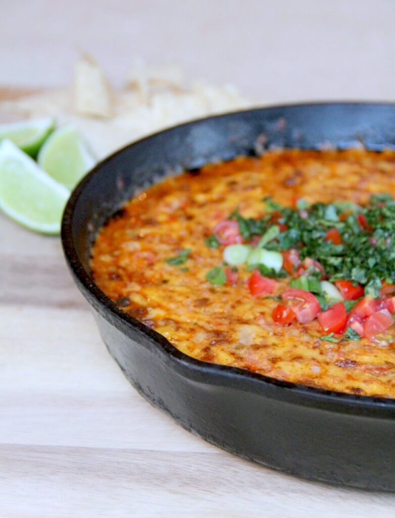 Pimento Cheese Queso Fundido with Chorizo Perfect Party Dip!