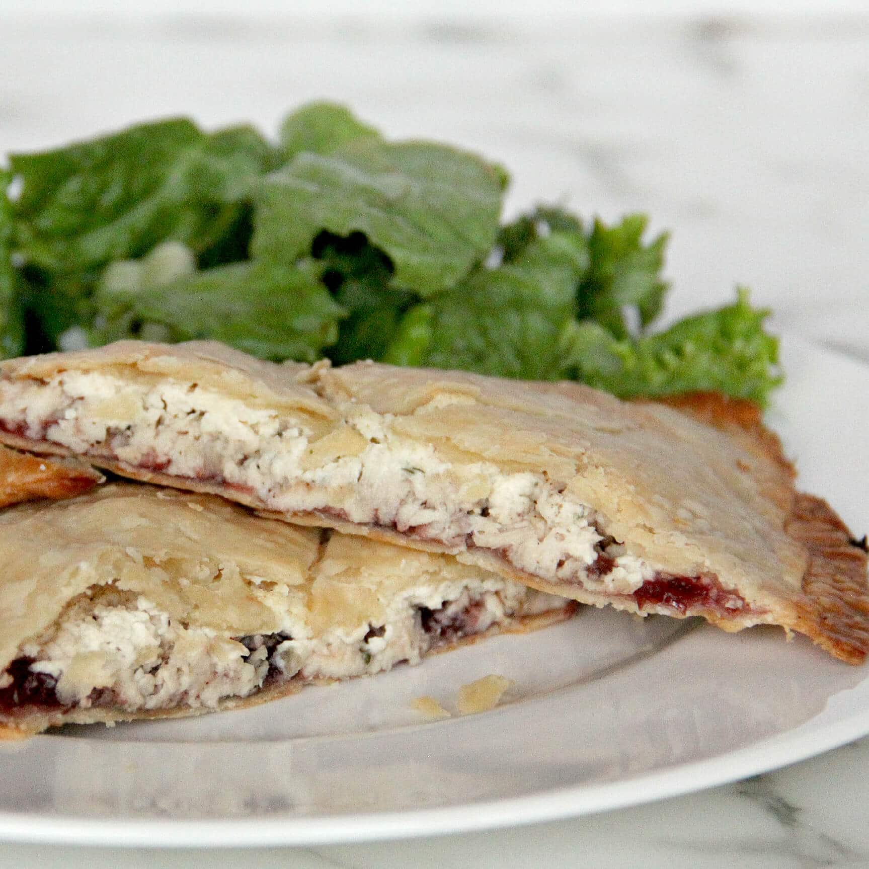 Leftover Turkey Hand Pies with Cranberry Sauce and Boursin Cheese