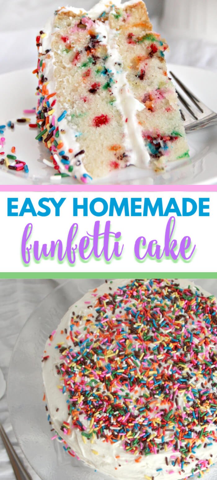 Funfetti Cake from a Simple Recipe You Will Love How Easy This Is!