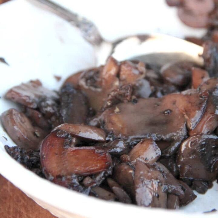 Red Wine And Shallot Sauteed Mushrooms