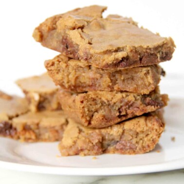 Blondies Recipe--add chocolate chips, nuts, toffee, dried fruit--endless possibilities!