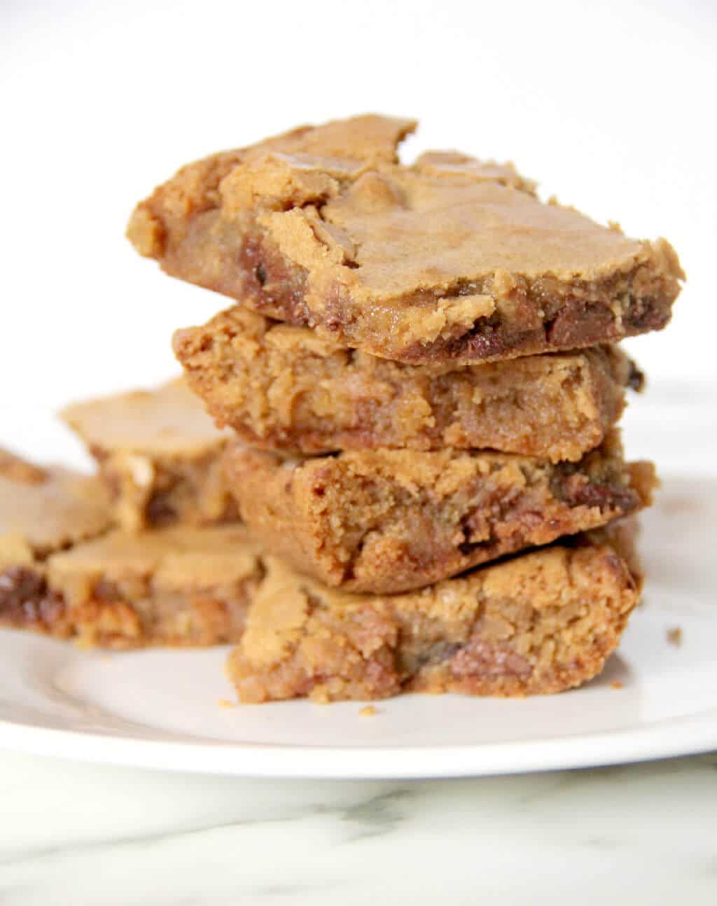 Blondies Recipe--add chocolate chips, nuts, toffee, dried fruit--endless possibilities!
