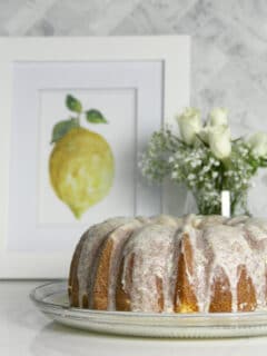 Lemon Pound Cake with Lemon Glaze is super easy and lemony fresh delicious!