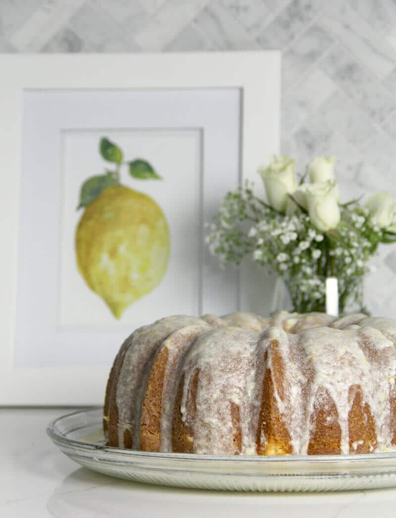 Lemon Pound Cake with Lemon Glaze is super easy and lemony fresh delicious!