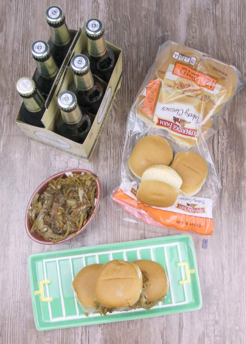 Country Fried Steak Sliders with Caramelized Onions will elevate your next tailgate to the knockout level! Wow your guests with these easy, tasty sliders!