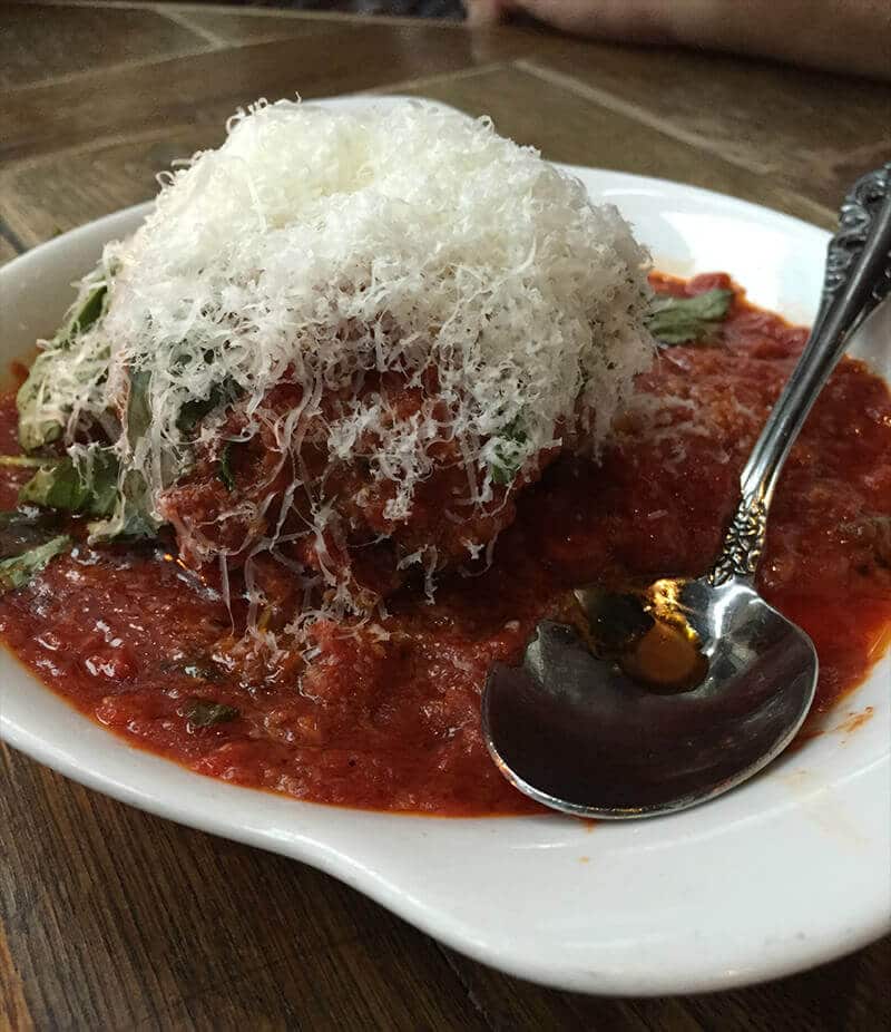Chicago Food Guide featuring Siena Tavern meatball