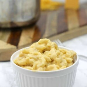 A bowl of the best stovetop mac and cheese.