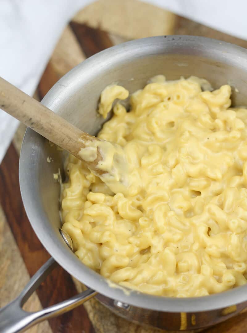 One pot is all you need for this creamy stovetop mac and cheese.