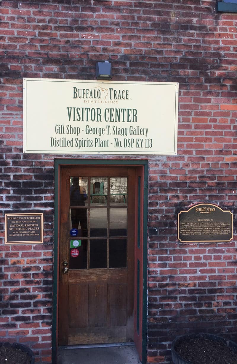 Kentucky Travel Guide showing The Visitor Center at Buffalo Trace Distillery.