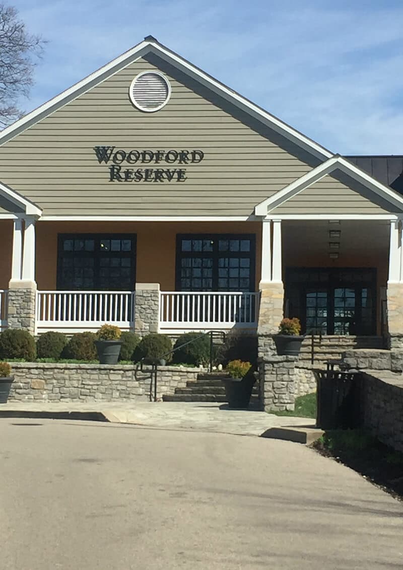 Kentucky Travel Guide showing The visitors center at Woodford Reserve Distillery.
