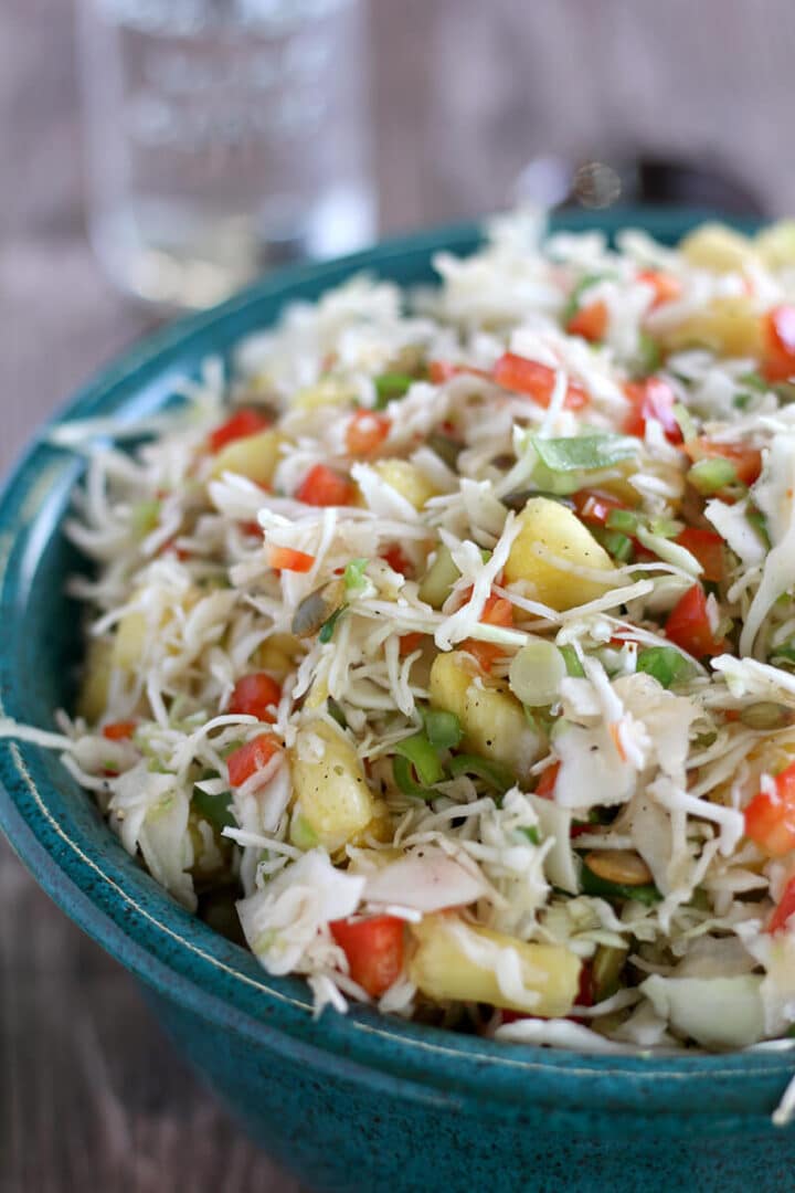 Pineapple Coleslaw with Jalapeno and Bell Pepper Southern Food and Fun