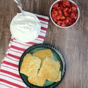 Homemade whipped cream in a bowl.