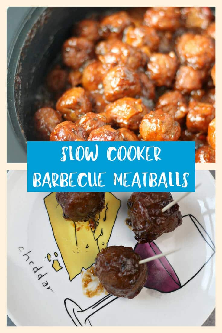 Slow cooker barbecue meatballs, Puerto Rican style with recaito and honey barbecue sauce—easy and delicious!