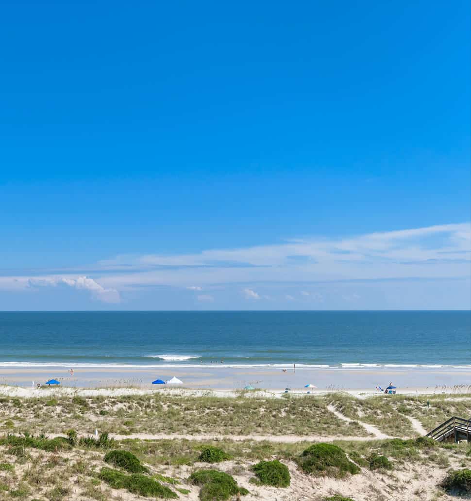 View of the beach at Amelia Island.