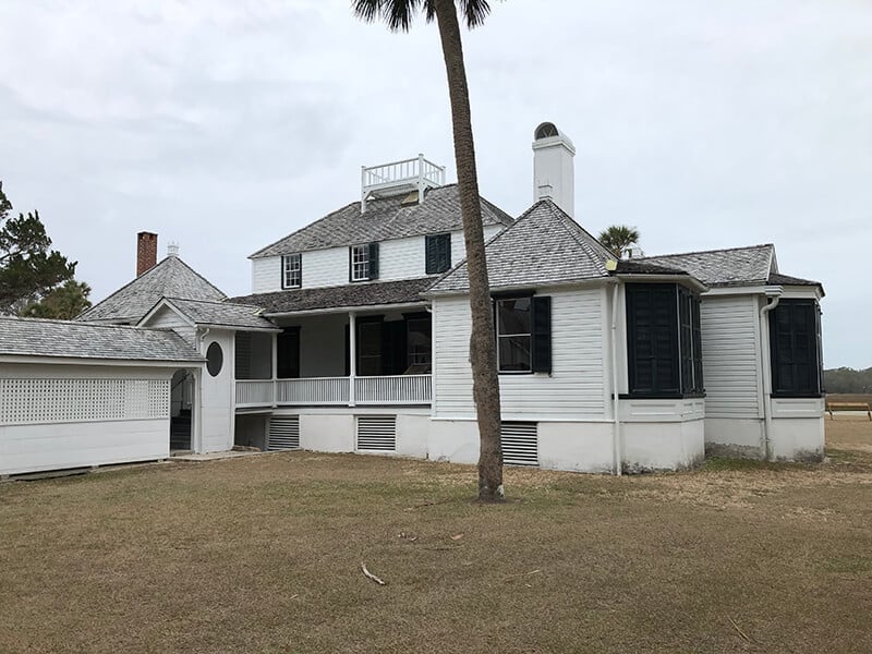 The house at Kingsley Plantation near Amelia Island. 