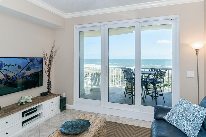 View from the living room of our Amelia Island condo.