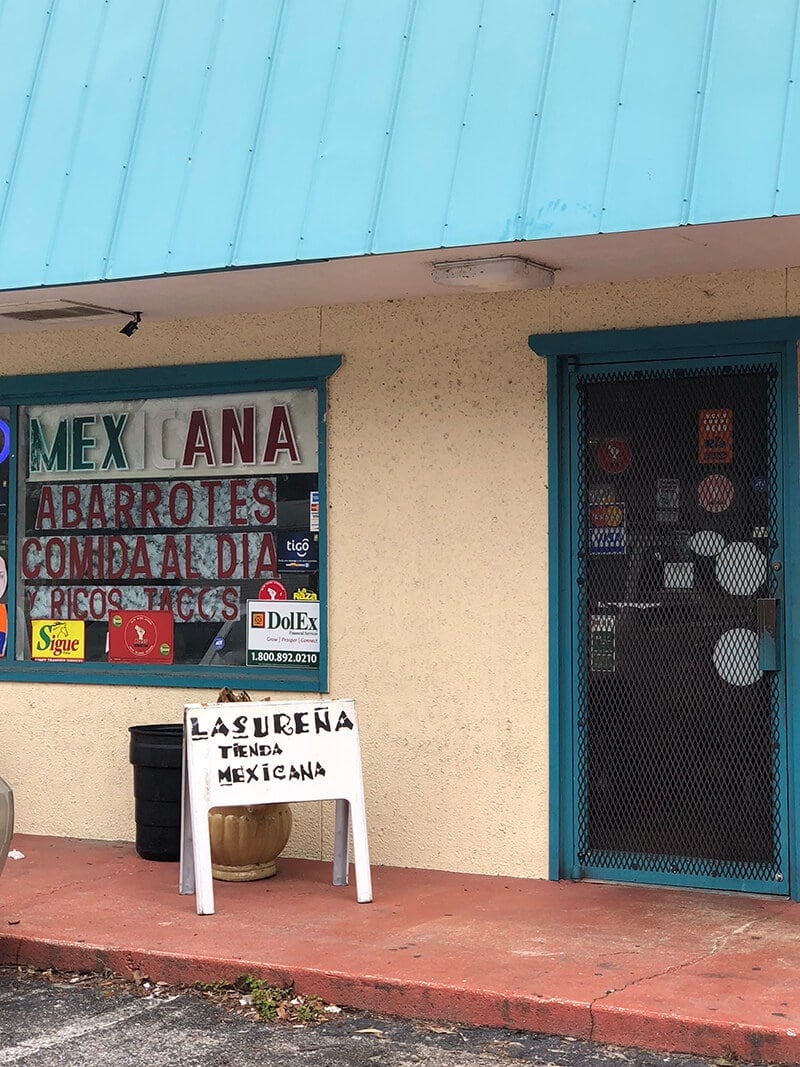 The front of La Surena, a favorite restaurant.