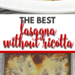 Lasagna without Ricotta is made with an Asiago cheese sauce instead of ricotta cheese. This lasagna is full of robust Italian flavor and will leave your guests asking for leftovers!