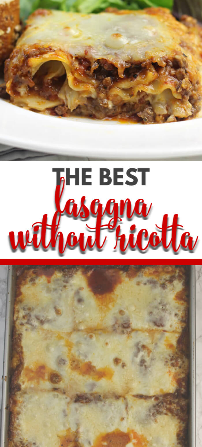 Lasagna without Ricotta Made with Asiago Cheese Sauce
