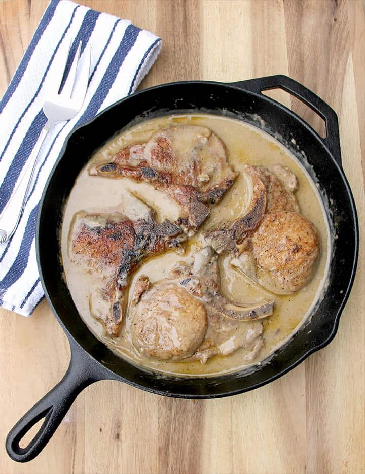 Baked Pork Chops in a skillet is a top ten recipe from last year.