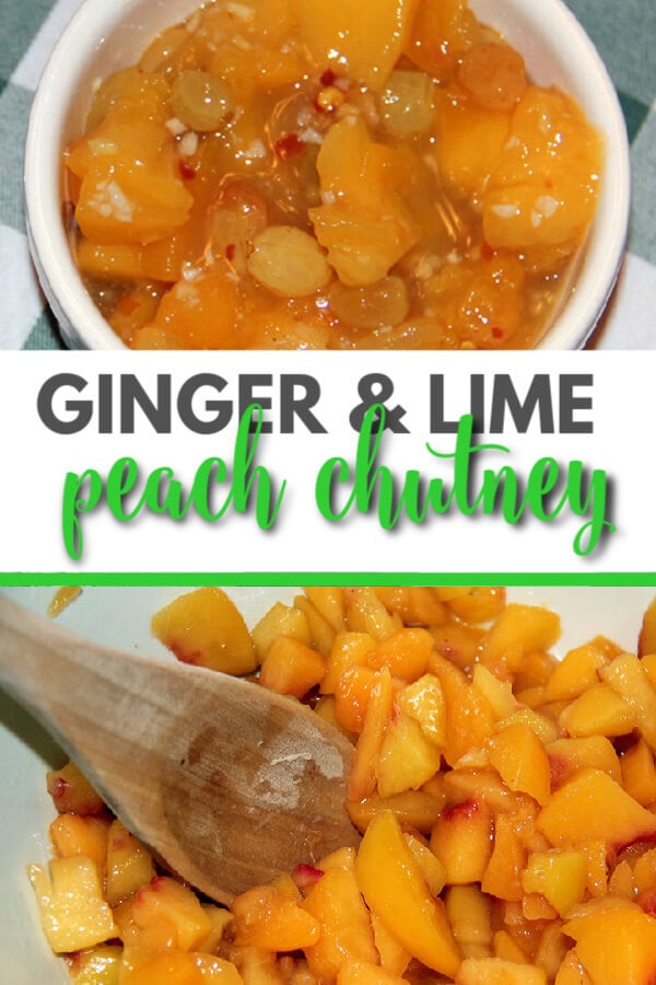 Peach Chutney with Ginger and Lime - Perfect for Grilled Meats