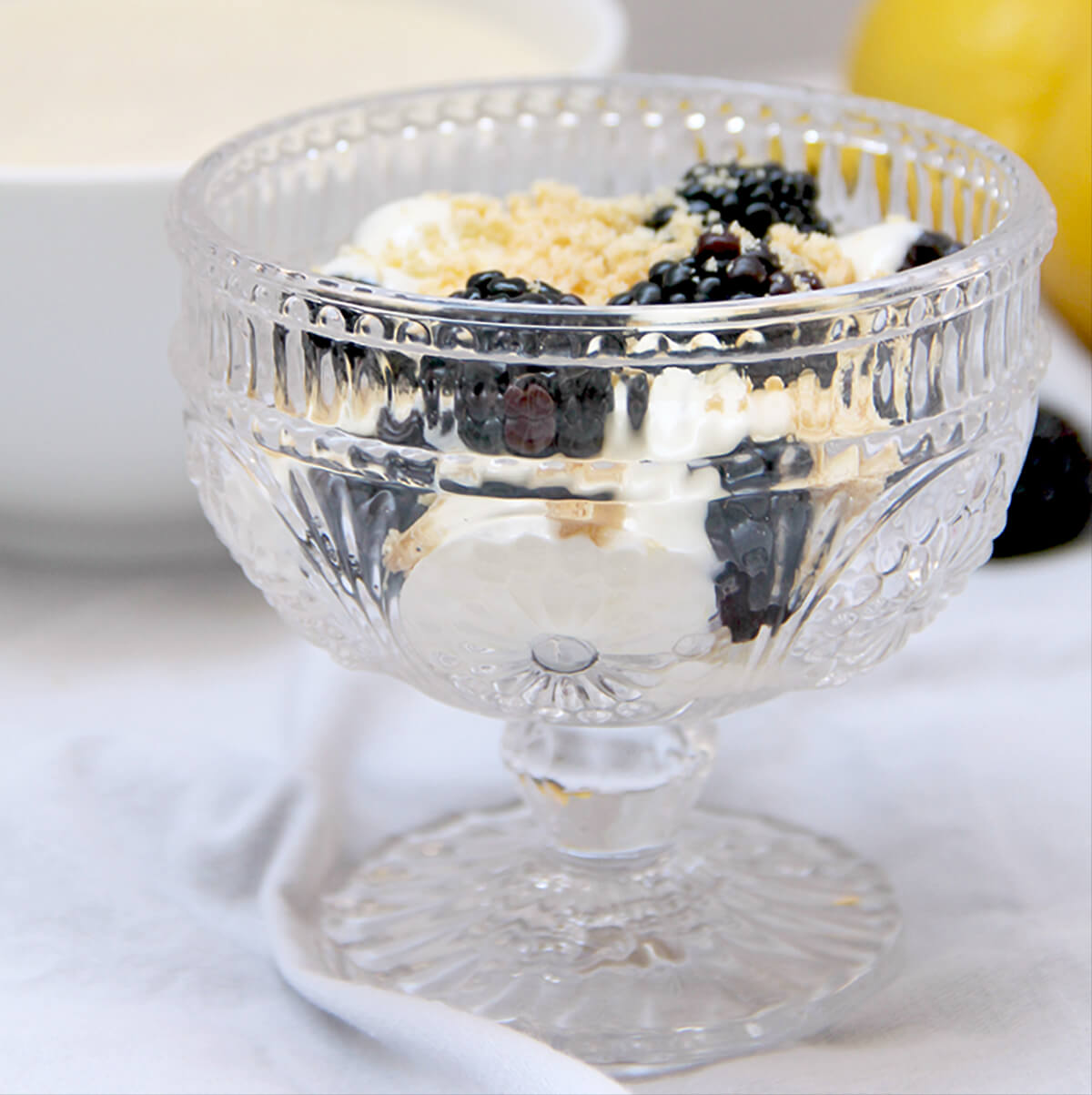Lemon Cream is a quick and easy no-bake creamy dessert made with cream cheese and lemon curd.
