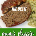 This Southern Meatloaf Recipe is a simple classic, with onions and green peppers and not much else. This is the way Mom made meatloaf!