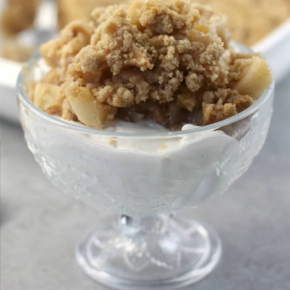 Apple Crisp Without Oats Brown Sugar Streusel Topping