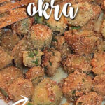 Gebratene Okra mit einem leichten und knusprigen Maismehlteig ist eine leckere Beilage für jede Ihrer Lieblingsgerichte aus dem Süden. Und es ist einfach zu machen!'s easy to make!