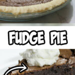 Fudge pie made with cocoa takes about 10 minutes to put together and 30 minutes to bake into the most delicious pie you’ve ever had!