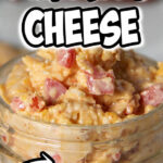 Pimento Cheese recipe that's classic and simple with just grated Cheddar cheese, mayonnaise, pimentos, and cayenne pepper. It's easy to make and great as either a dip or for sandwiches!