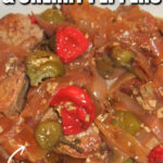 Pork Chops with Cherry Peppers showcases jarred sweet cherry peppers baked with center-cut pork chops. Add some garlic and onion and you have a fabulous dish with terrific flavors.