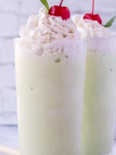 Shamrock Shake is a creamy minty milkshake that is perfect for your St. Patrick's Day parties, or any fun summer celebrations. You can make this shake boozy or keep it non-alcoholic.